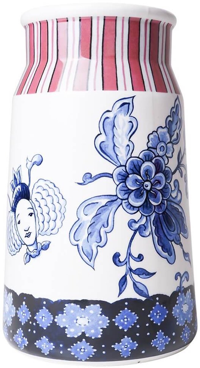 Heinen Delfts Blauw Melkbusvaas The Heritage Collection - Delftse Sits - Keramiek - 20,5 cm Multicolor