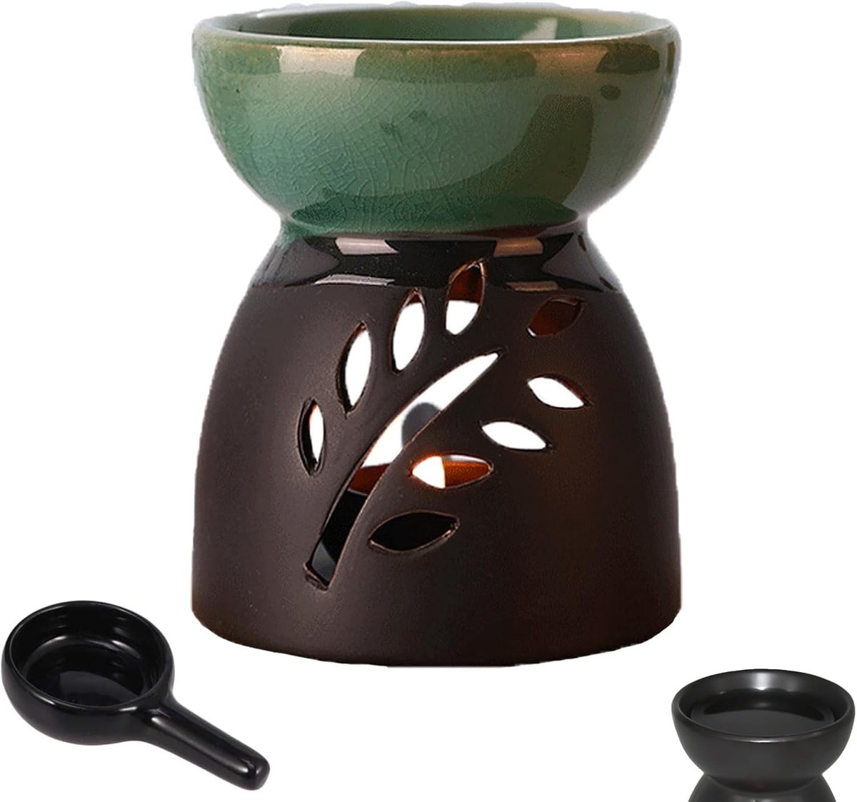 Aroma Lamp voor Etherische Olie, Geur Lamp met Kaarsenhouder, Keramische Geurlamp voor Aromatherapie en Geuroliën