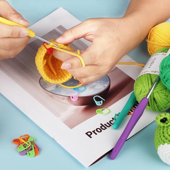 Ergonomische Haaknaalden 2mm en 2.5mm, 2 Stuks Metaal, Comfortabele Grip voor Beginners en Professionals, Ideaal voor Artrose en Creatief Haken — afbeelding 3