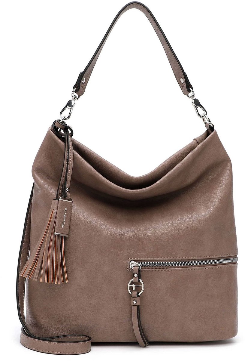 Tamaris schoudertas Nele Hobo Bag Darktaupe
