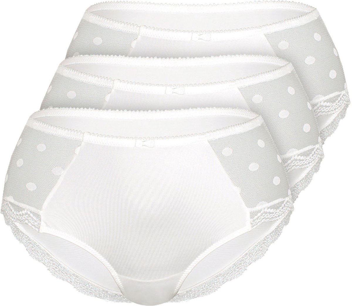 3-pack Slipjes DOTTED MESH
