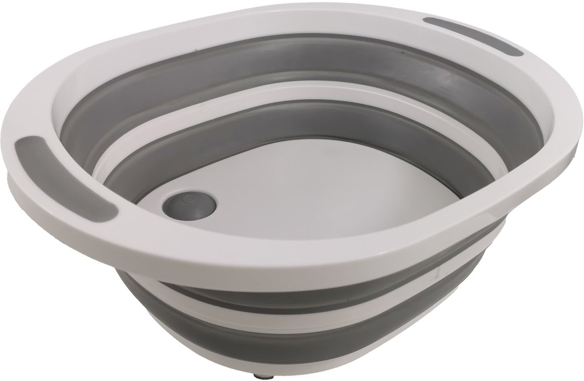 Opvouwbare Siliconen Kom met Afvoer & Snijplank - 3-in-1