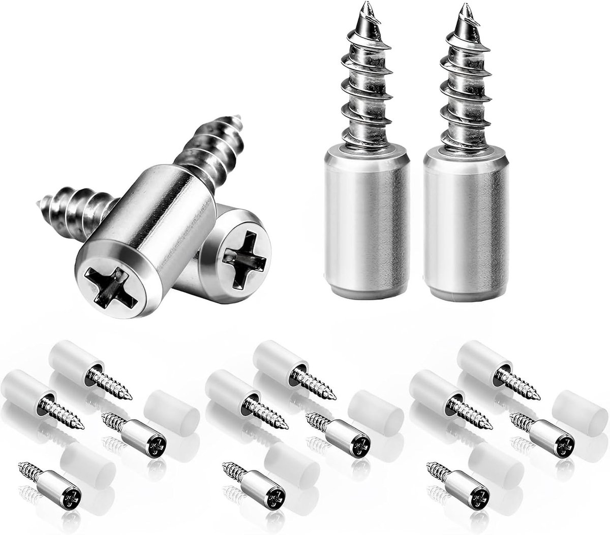Set van 60 Plankdragers met een Diameter van 7,5 mm en Rubber Bescherming voor Kasten, Boekenkasten en Meubels