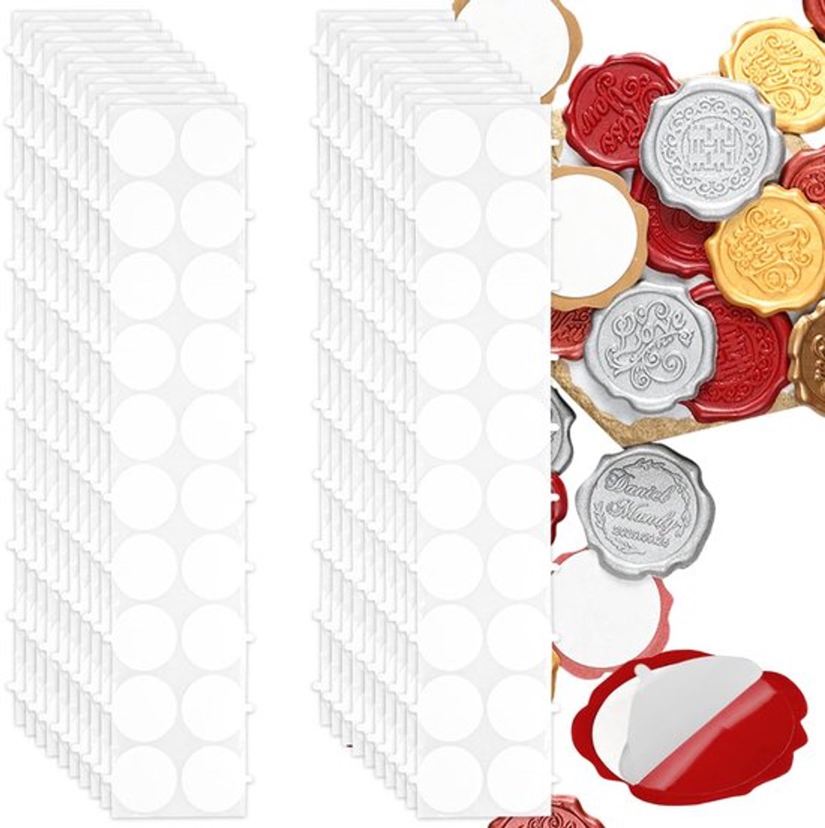 Dailygoods- Waszegel 400 Stuks - Gepersonaliseerde Huwelijkszegels - Zelfklevende