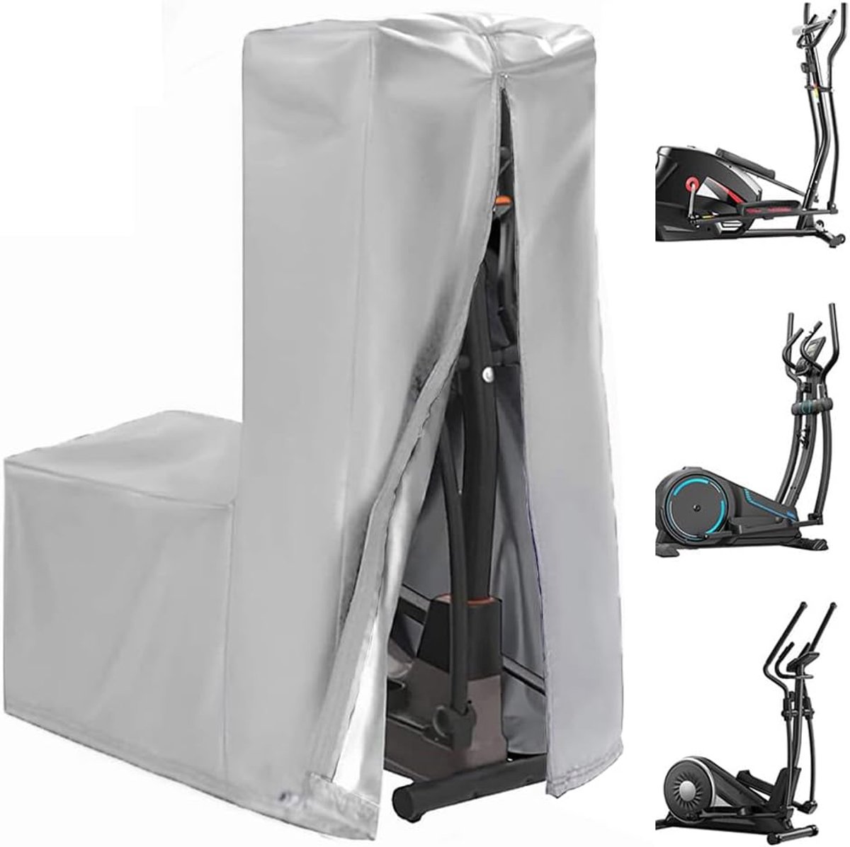 Ovale motorhoes voor buiten, waterdichte beschermhoes-181*74*165cm，Grijs