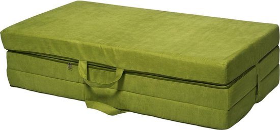 Opvouwbare matras, bed, foam 120x200x10cm - Groene | bol.com