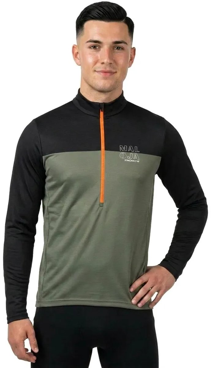 Maloja Predelum Fleece Met Halve Rits Groen M Man