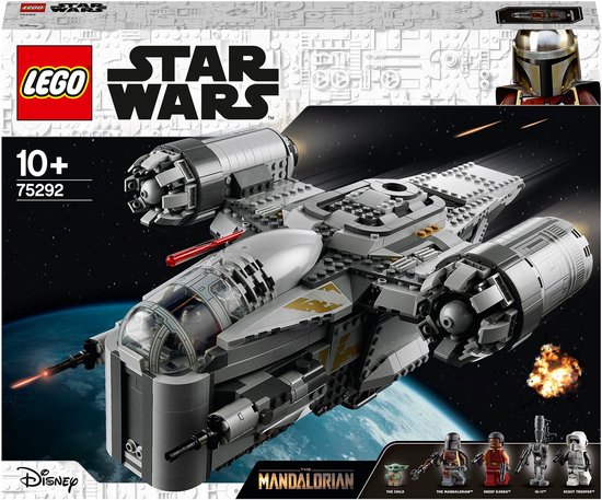 LEGO 75292 Star Wars The Mandalorian De Razor Crest Speelgoed Ruimteschip met Baby Yoda Poppetje, Bouwset voor Kinderen vanaf 10 Jaar