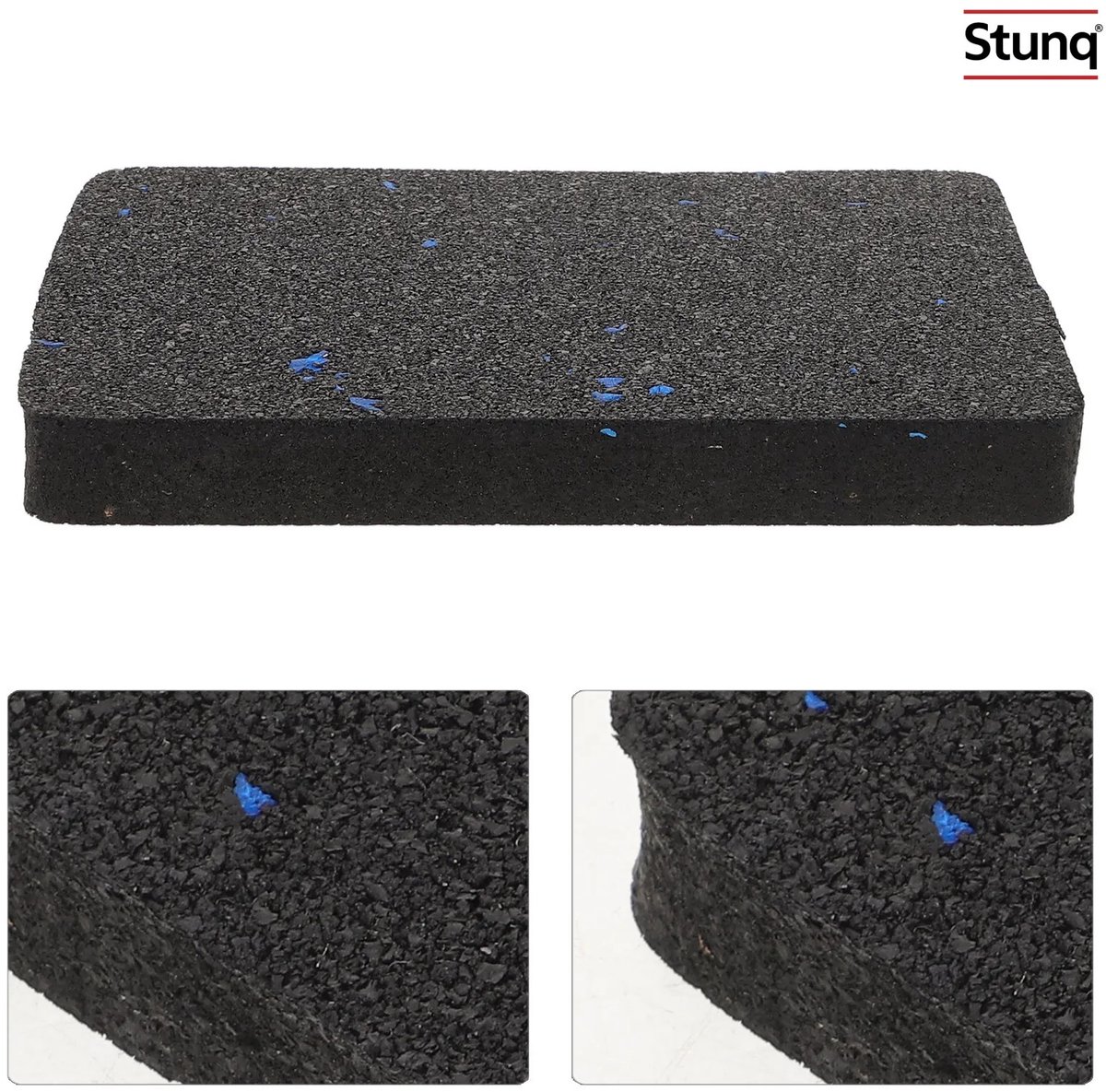 Stunq® 4-delige rubberen antislipmatjes voor fitnessapparatuur