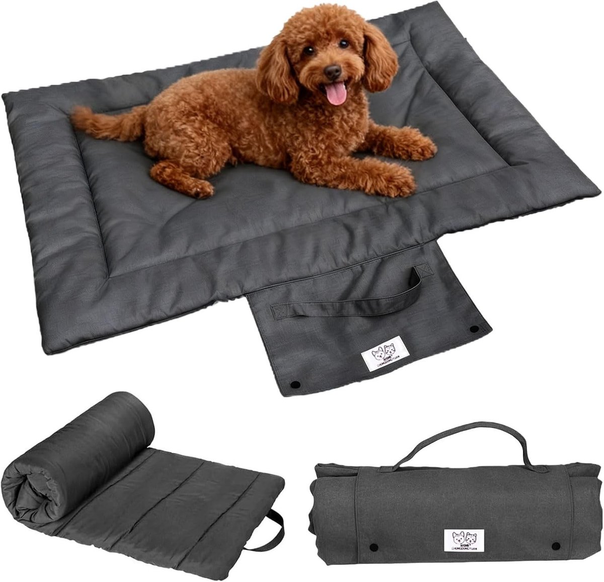 Hondendeken voor onderweg, 70 x 50 cm, waterdicht, antislip en wasbaar, ideaal voor reizen en comfort