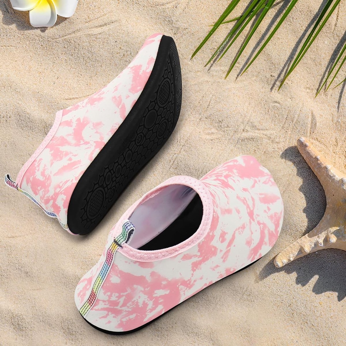 Badschoenen - Tie Dye Pink - 40/41 EU - Ademend en Sneldrogend - Voor Mannen en Vrouwen