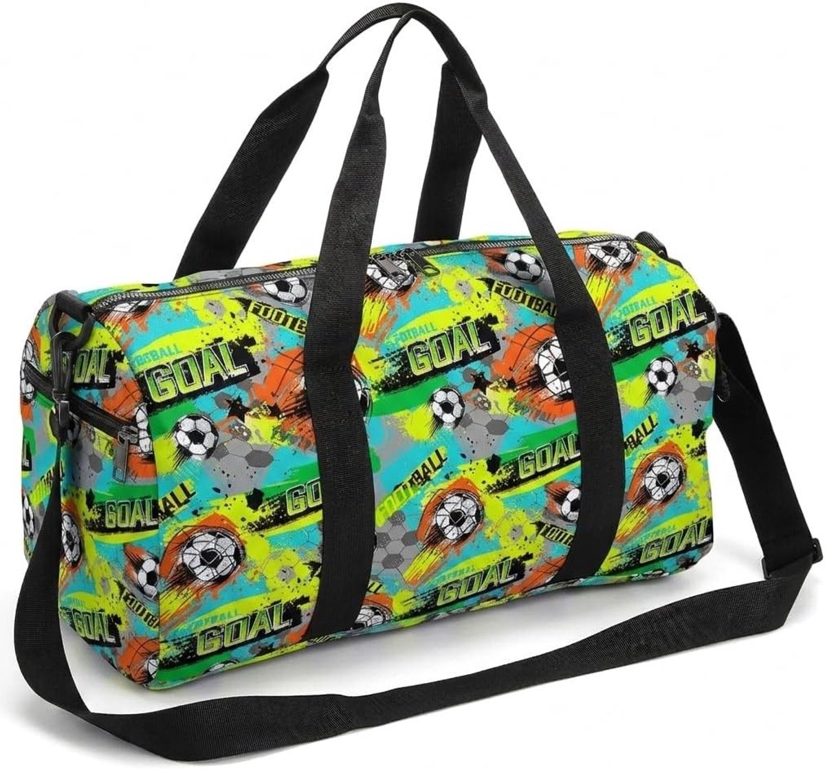 Voetbal tas - Groen - 45 x 22 x 24 cm - Waterbestendig Polyester - Voor Tieners en Vrouwen