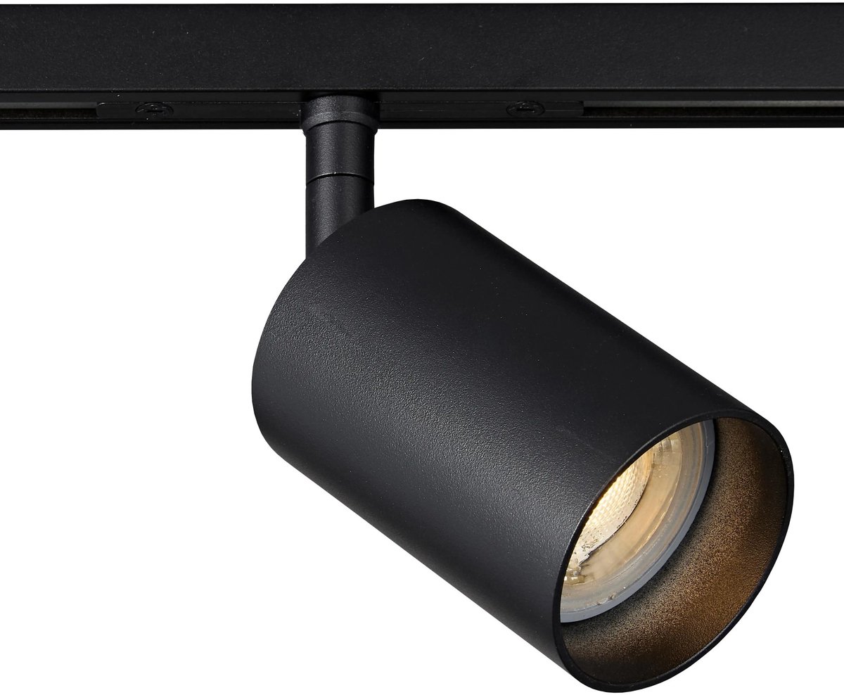 TABOO Spot Micro Line, zwarte aluminium opbouwspot voor GU10-lamp, dimbaar en kantelbaar, 56 x 142 x 92 mm, IP20.