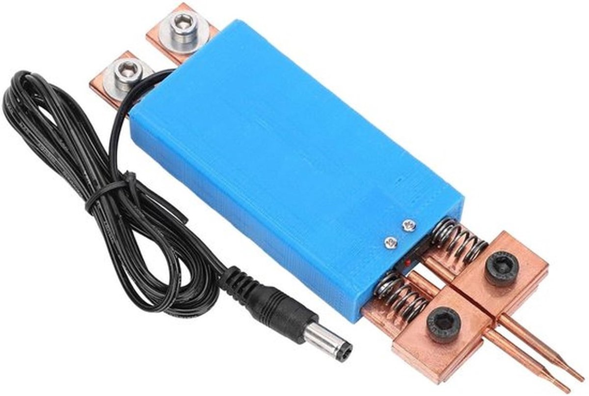 Draagbare accu puntlaspen voor eenvoudig gebruik met één hand, 800A lasmachine voor batterijmontage met snelle warmteafvoer. Inclusief 1 laspen en 2 accessoires.