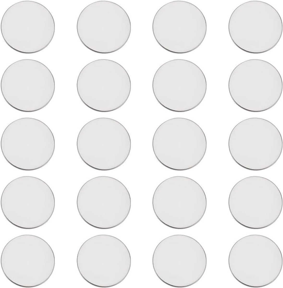 20 Stuks Golfbal Positioneringsmarkers, 25mm Lege Ballenmunten Geschikt voor Golfaccessoires voor Beginners en Gevorderden
