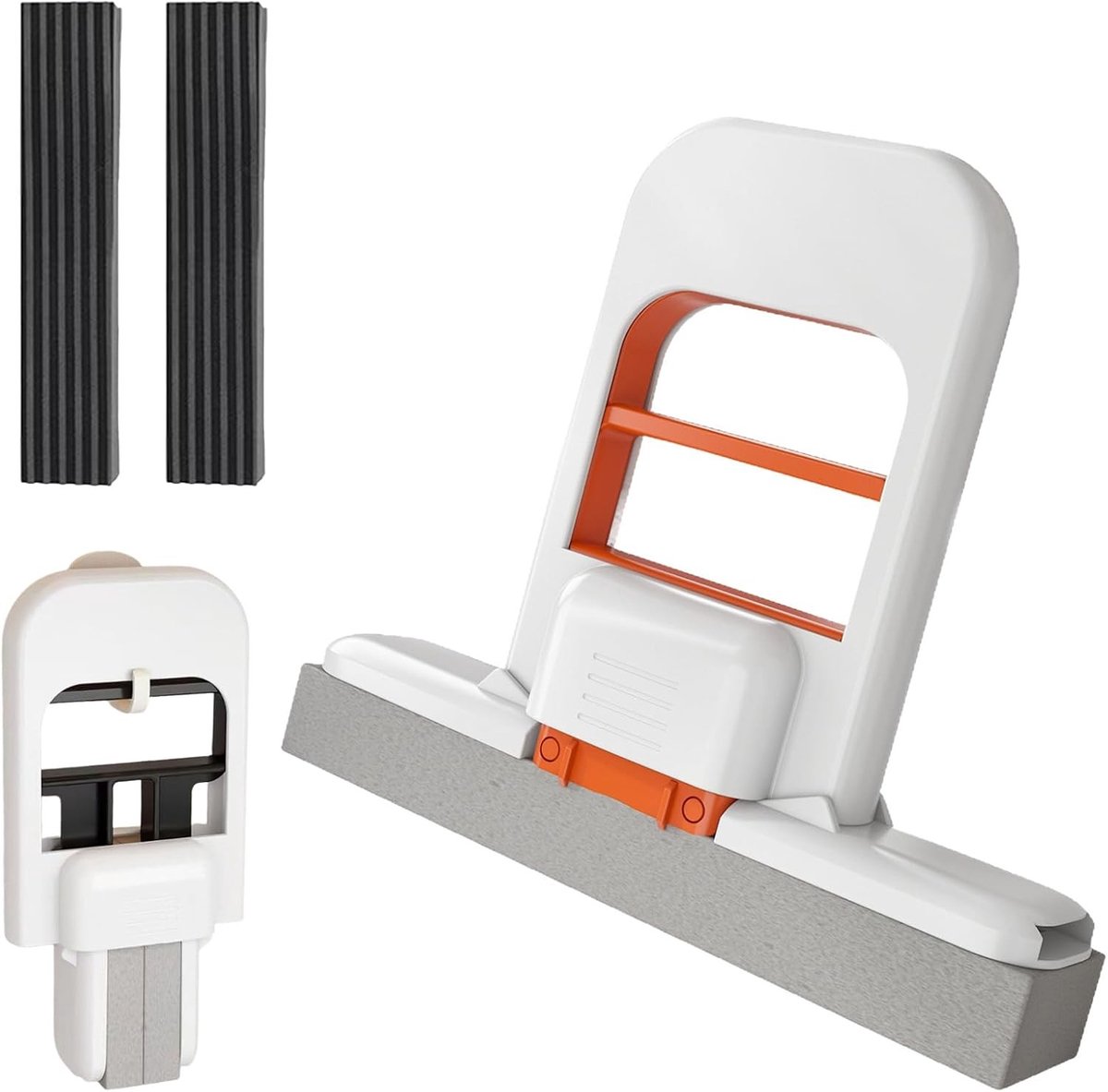 Mini Vouwbare Desktop Mop met 2 Vervangbare Absorberende Sponsen voor Keuken en Tafelreiniging