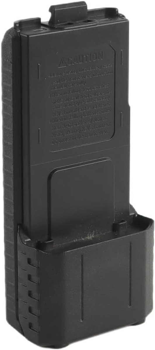 Uitbreidbare batterijcase voor UV-5R zender, geschikt voor 6 AA-batterijen, zwarte uitvoering
