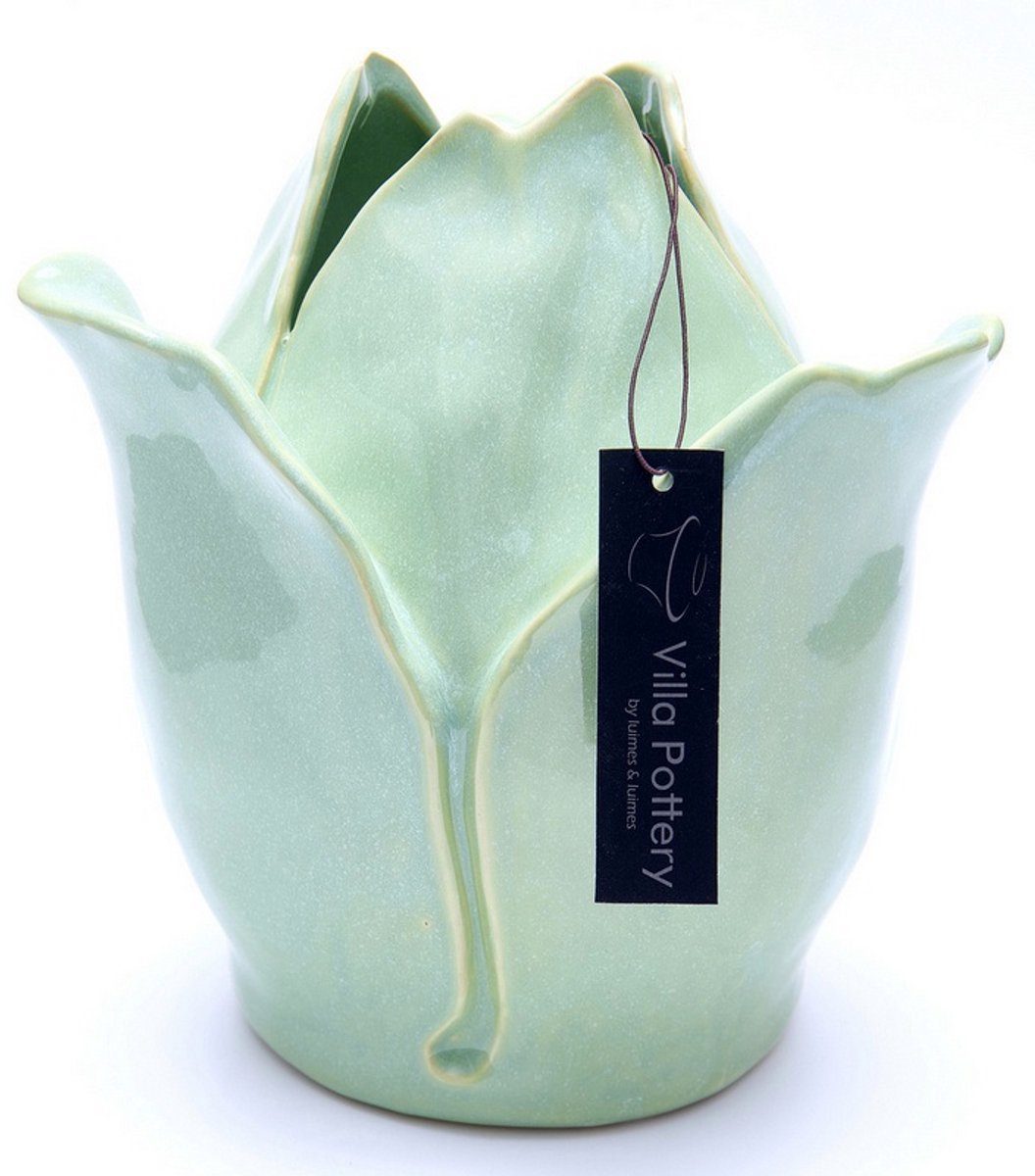 Villa Pottery Vaas - Villa Pottery - Woondecoratie - Decoratie - Porselein - Waterdicht - Rosedale 1_3 M.Green Reactive Groen