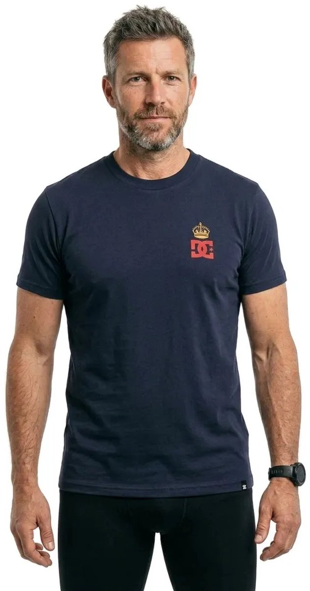 Dc Shoes Hills T-shirt Met Korte Mouwen XS Man Marineblauw