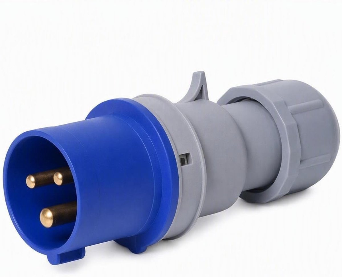 CEE-stekker - Blauw - 16A - 3-polige Industriële Stekker voor Zware Apparaten