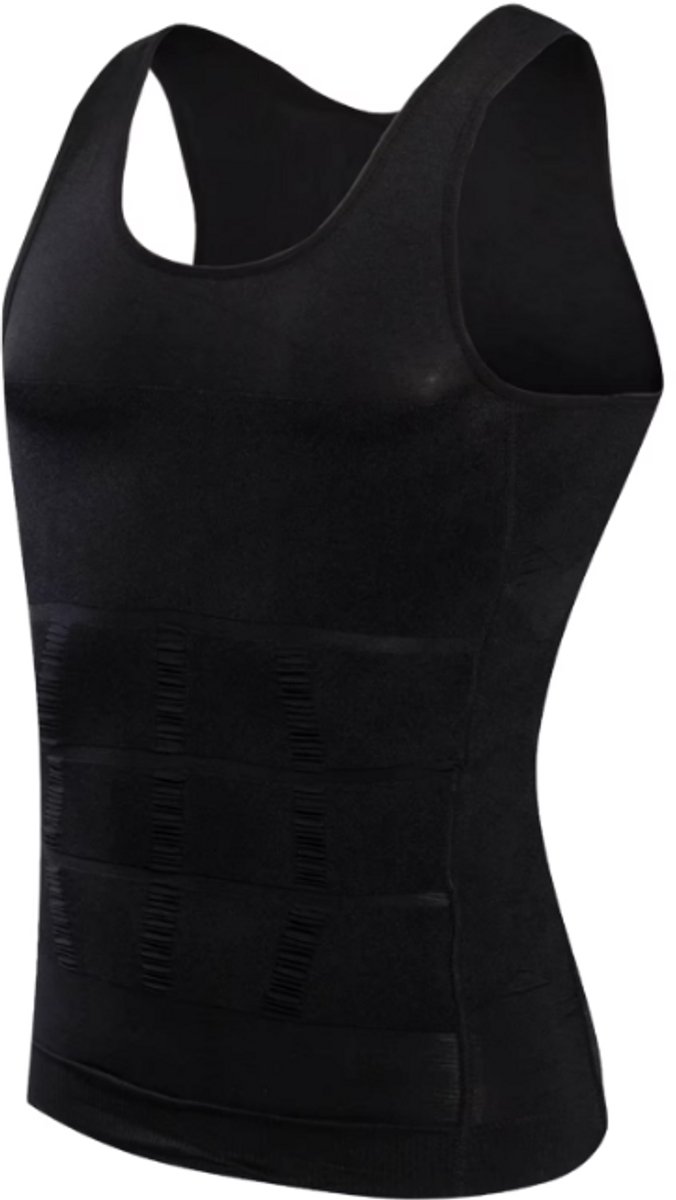 Go Go Gadget - Figuurcorrigerend Shirt - Buik Shapewear⁠ - Correctie Ondershirt⁠ - Slim Waist Shaper⁠ - Mouwloos⁠ - Maat M - Zwart