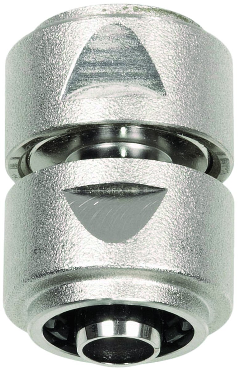GEKA plus slangkoppeling met wartelmoer 1/2 inch messing vernikkeld