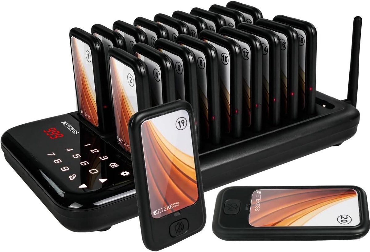 Efficiënt Restaurant Oproepsysteem met 20 Pagers voor Snelle Klantenservice en Betere Gastbeleving