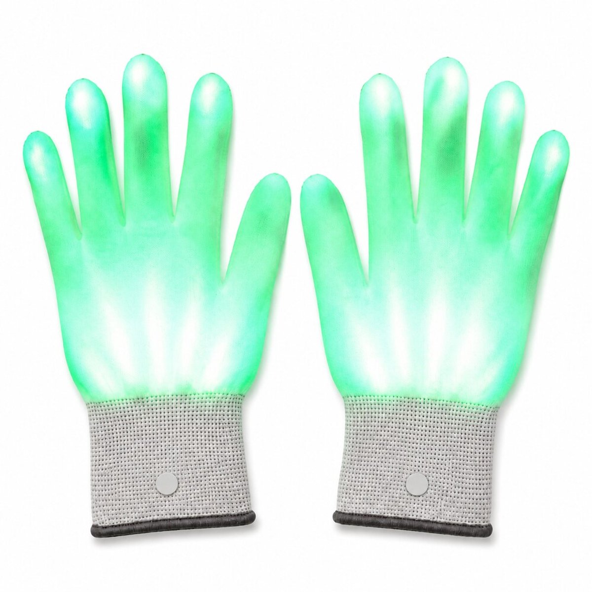 LED Handschoenen Groen - Lichtgevende Handschoenen - LED Gloves - Mix - Geel - Blauw - Rood - Wit - Groen - Verschillende Standen"