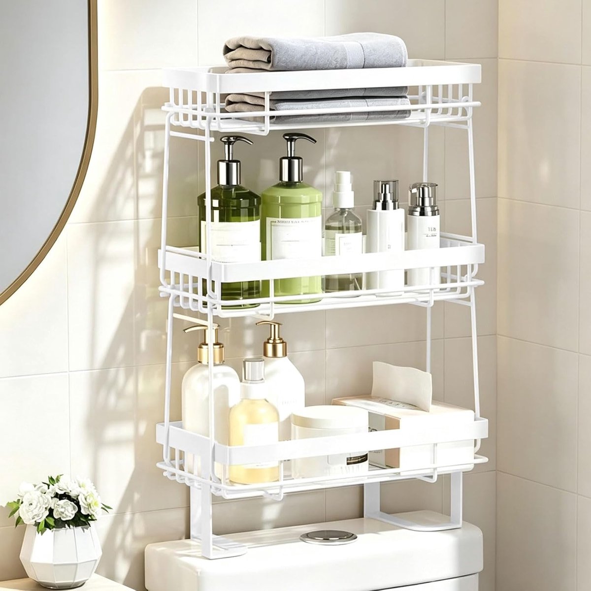 Opbergframe voor toiletbrillen – een opbergframe