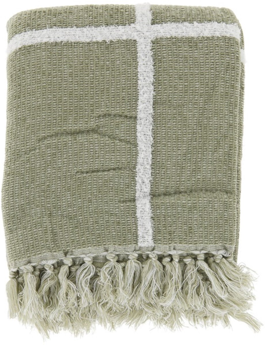 Unique Living Plaid Ryan Tea Green -135x180cm Groen