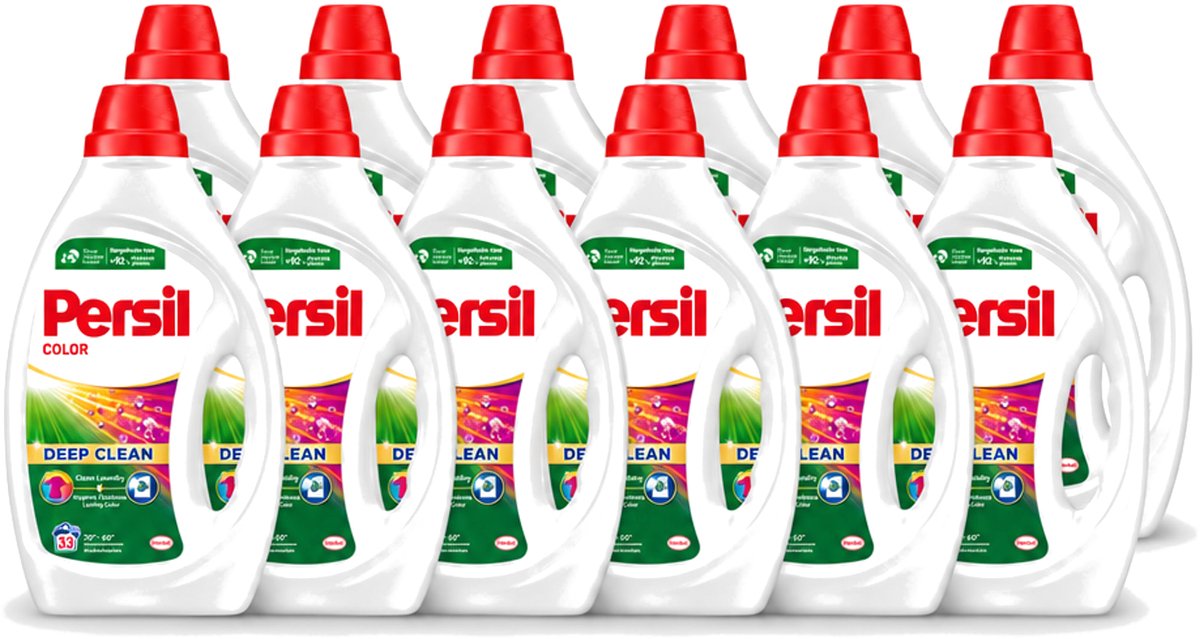 12 x Persil Color - Vloeibaar Wasmiddel - Gekleurde Was - 33 Wasbeurten - Voordeelverpakking - 12 stuks