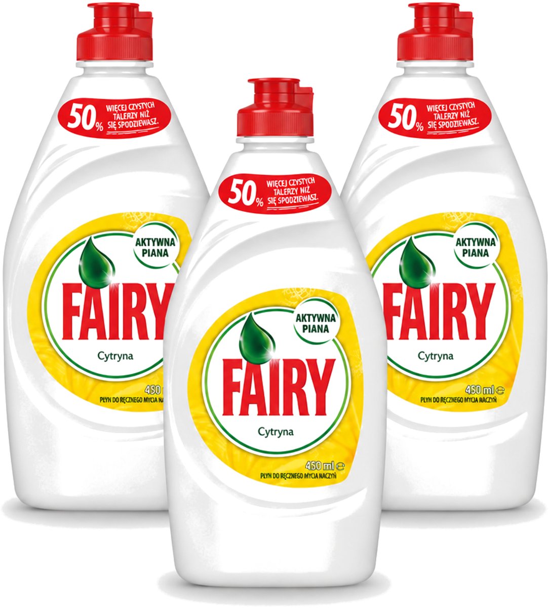 3 x Fairy – Afwasmiddel – Citroen – 450 ml - Voordeelverpakking - 3 stuks