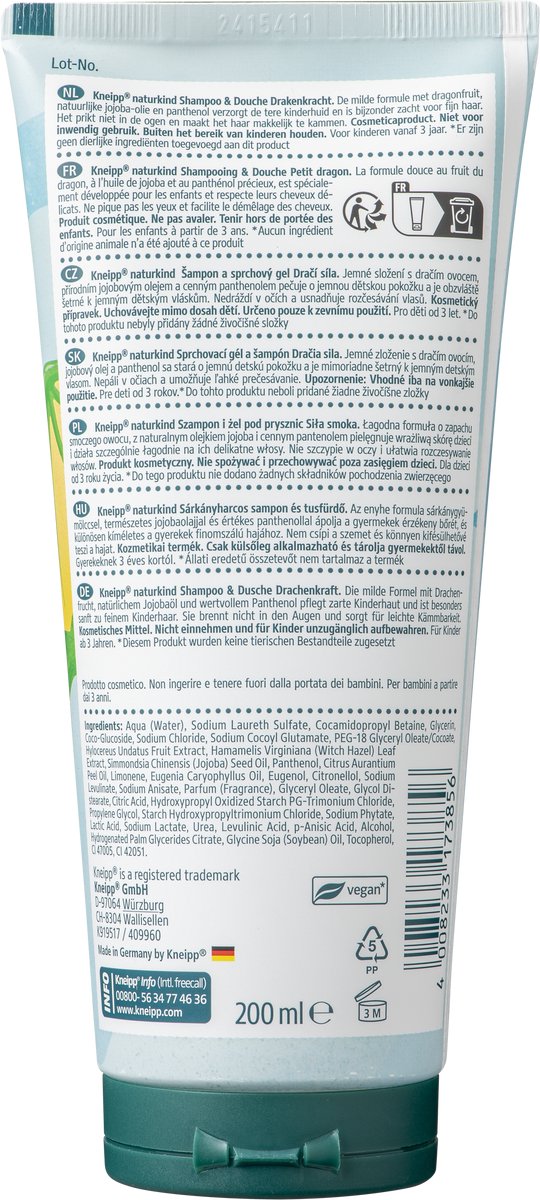 Kneipp Little Dragon Shampoo & Showergel - 200ML — afbeelding 2