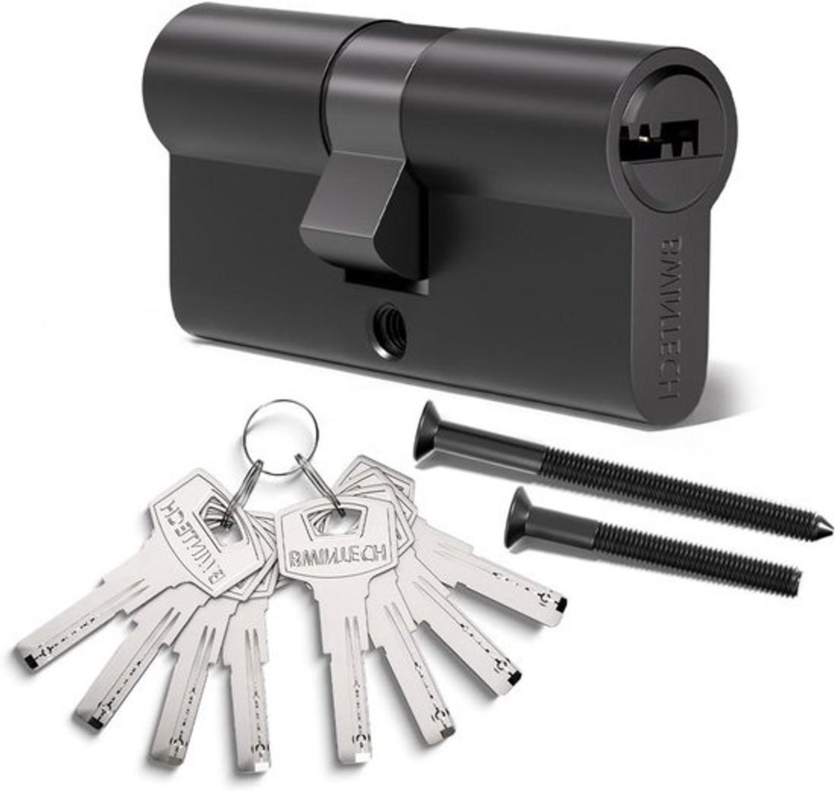 Cilinderslot Deur - Slotcilinder Europrofiel - Huisbeveiliging - Anti-boor en Anti-pick - 100mm (50/50) - Zwart