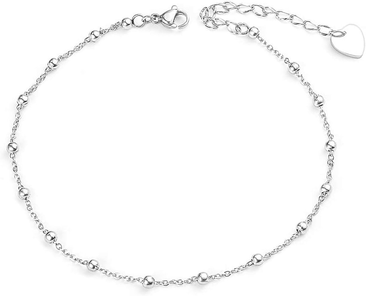 VU100 Ankle chain small balls shiny extendable high quality anklet gold/silver - ShopVlot