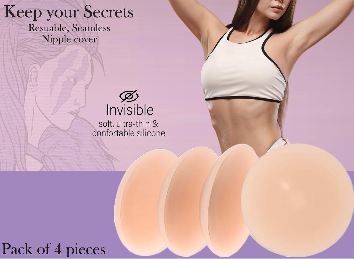 Nipple cover - zelfklevende tepelbedekkers - hypoallergeen silicone - discreet en comfortabel - ShopVlot