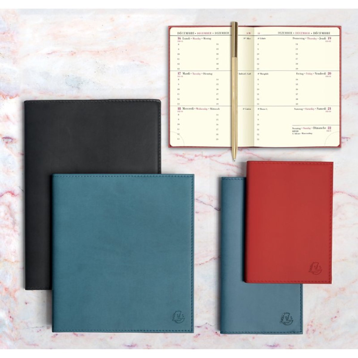 EXACOMPTA zakagenda Espace 17 Winner 2027, 90 x 175 mm, 1 week per pagina, pak van 5 stuks