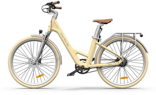 ADO Air 28 - Elektrische Fiets - 28 inch - 250W motor - Actieradius tot 100 km - Hydraulische schijfremmen - 346Wh accu - Lage instap - Geel — afbeelding 2