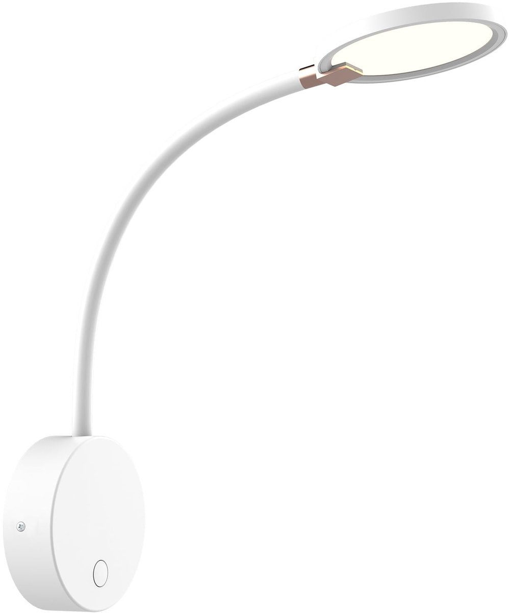 Noni LED wandlamp wit, 4,8W geïntegreerde SMD LED, 480 lumen, 3000K warm wit licht, diameter 106 mm, hoogte 350 mm, IP20