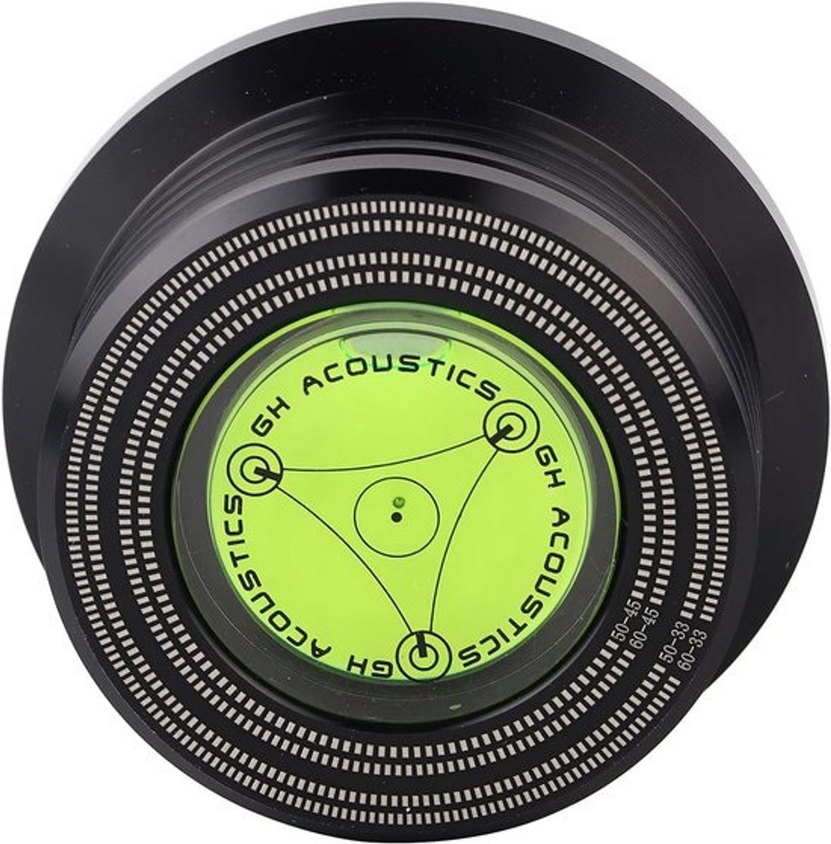 Universele plaatstabilisator voor LP-draaitafel met snelheidsdetectie en trillingsdemping