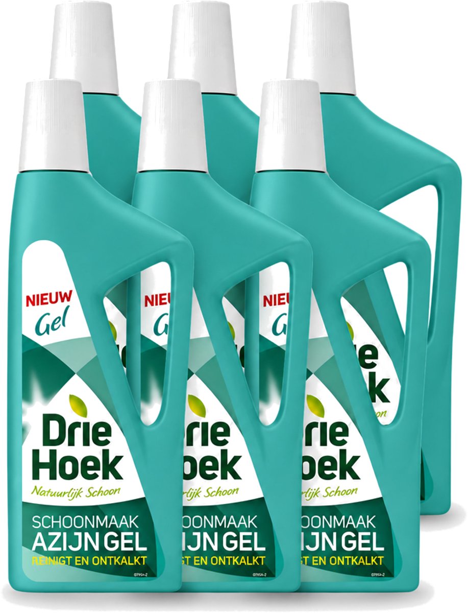6 x Driehoek – Azijngel – 725 ml - Voordeelverpakking - 6 stuks