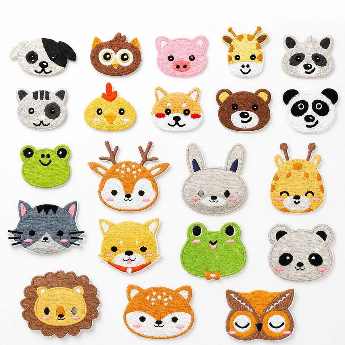 Ticeyubime 21 stuks dieren strijkpatches, strijkpleisters om op te strijken, strijkpleisters kinderen voor - ShopVlot