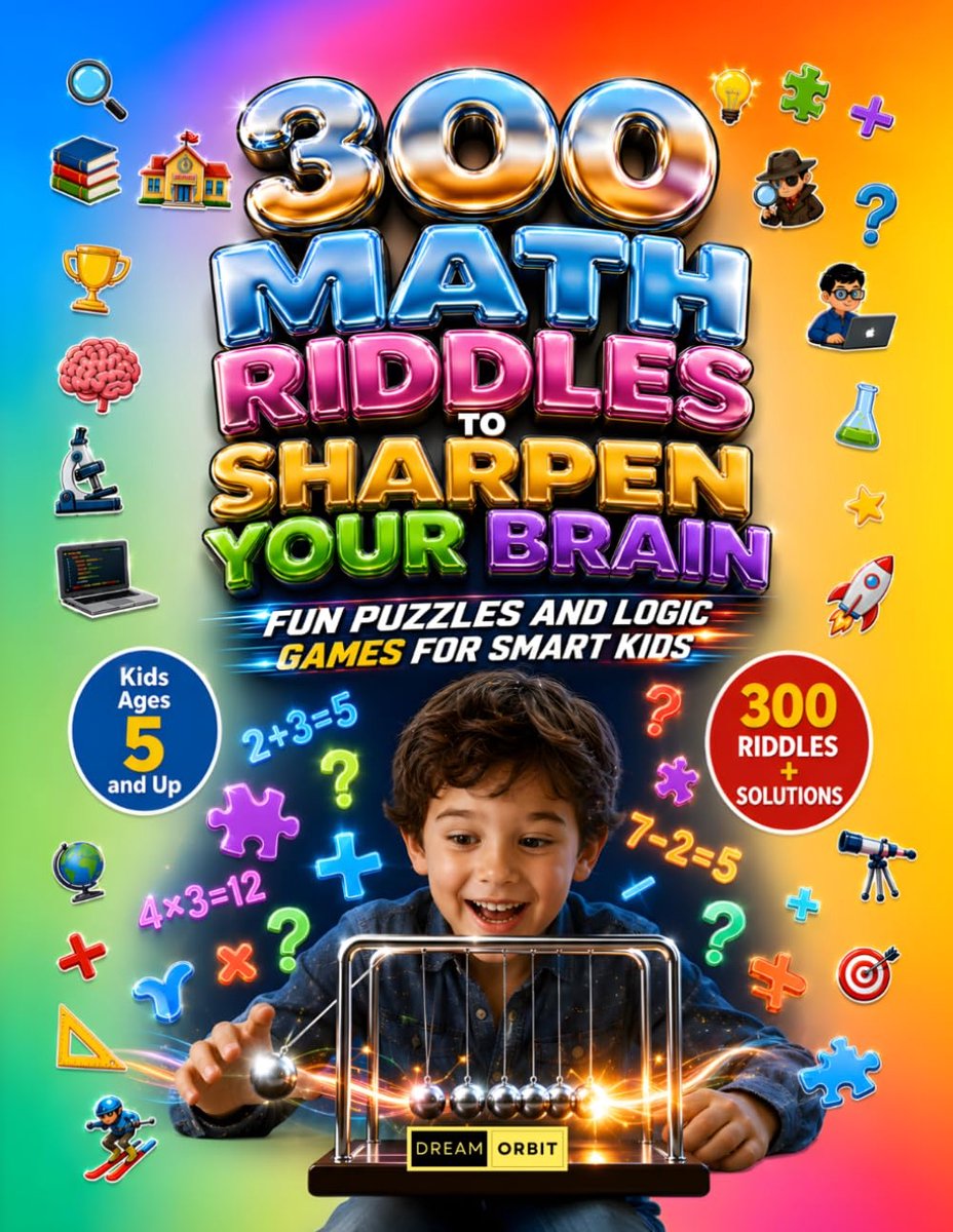 300 Math Riddles to Sharpen Your Brain Ages 5 and Up: Daily Mental Workouts, Cognitive Fitness Exercises, Logic - ShopVlot