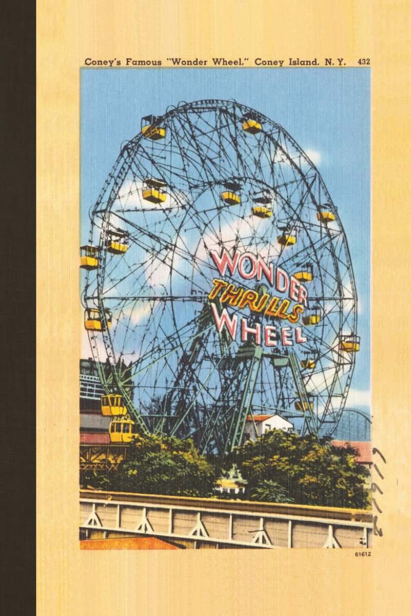 Retro Coney Island Wonder Wheel New York City Lined Journal Notebook 6” x 9” Paperback with brief history of the - ShopVlot