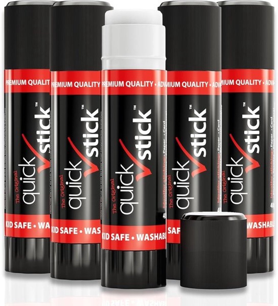 Lijmsticks - Lijmpennen - Voor hobby en knutselen - Veilig en wasbaar - 5 x 40g