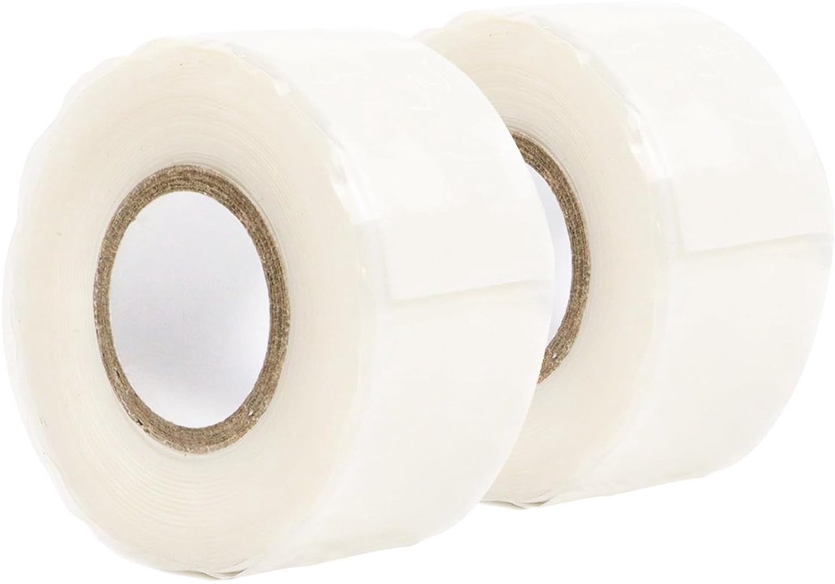 Zelfklevende Siliconetape, 25 mm x 3 m, Wit - Perfect voor Reparaties, Isolatie en Waterdicht maken