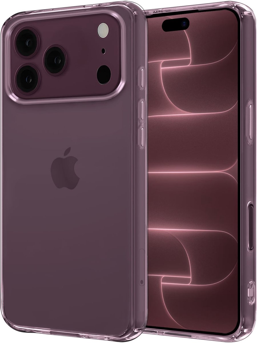 Hoesje - Geschikt voor Apple iPhone 18 Pro - Sterk & Shockproof - Hoes Cover - Siliconen Case - Transparant