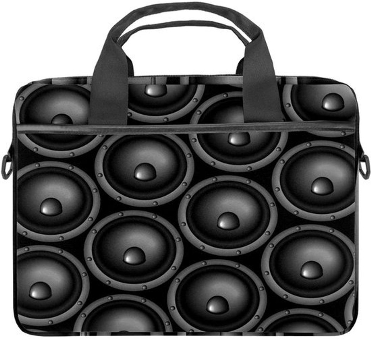 Laptop tas - Notebookhoes - Draagbare bescherming - Muziekspeakerpatroon - 133-145 inch - Zwart