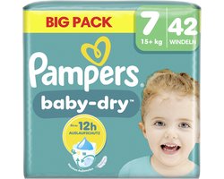 Pampers Baby Dry Maat 7 Luiers (15+ kg) 42 Stuks