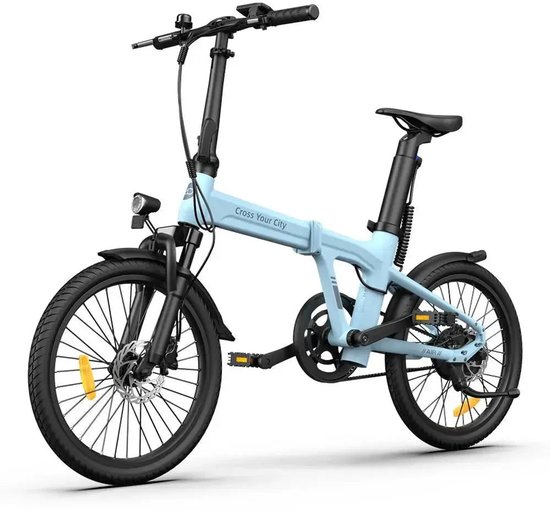 ADO Air 20S - Elektrische Vouwfiets - 20 inch - 250W motor - Actieradius tot 100 km - Hydraulische schijfremmen - 346Wh accu - Lage instap - Blauw — afbeelding 5